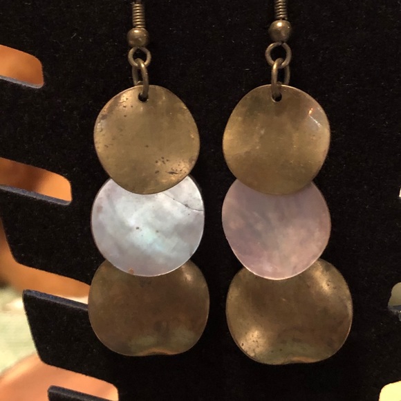 Purple & Gold Iridescent Earrings & Necklace Set - Picture 7 of 16